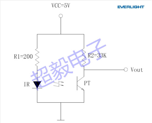 億光光電開(kāi)關(guān)電路圖